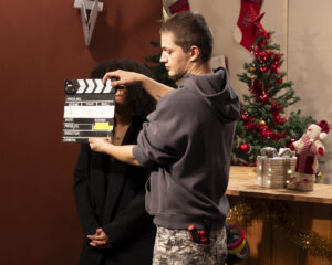 Etudiant sur tournage