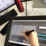 dessin sur tablette graphique